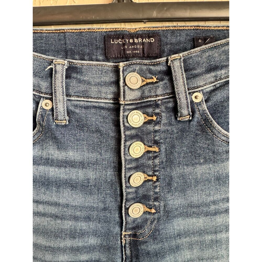 Lucky Brand Bridgette High Rise Skinny Jeans 6/28 Button Fly Ankle Women Denim - Picture 6 of 12